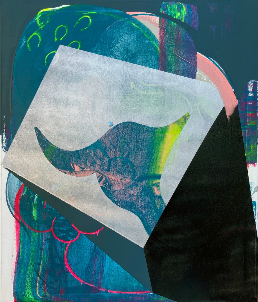 Gabriel Tiongson, Column, 19.6x23.6 in, mixed media on canvas, 2026