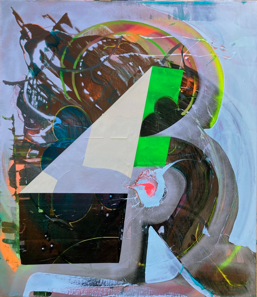 Gabriel Tiongson, Eight, 19.6x23.6 in, mixed media on canvas, 2026

