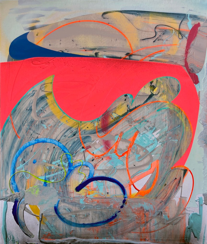 Gabriel Tiongson, Innards, 19.6x23.6 in, mixed media on canvas, 2026