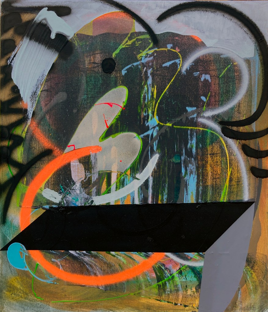 Gabriel Tiongson, Tiger, 19.6x23.6 in, mixed media on canvas, 2026