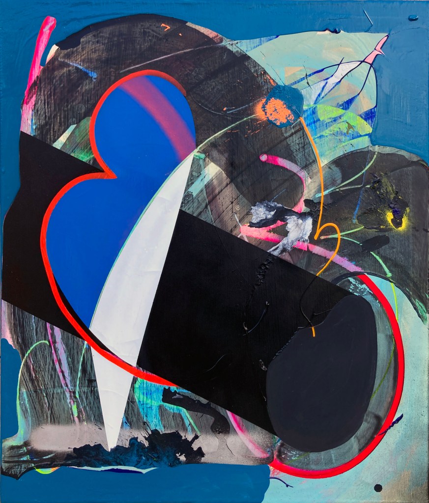 Gabriel Tiongson, Heart Beam, 19.6x23.6 in, mixed media on canvas, 2026